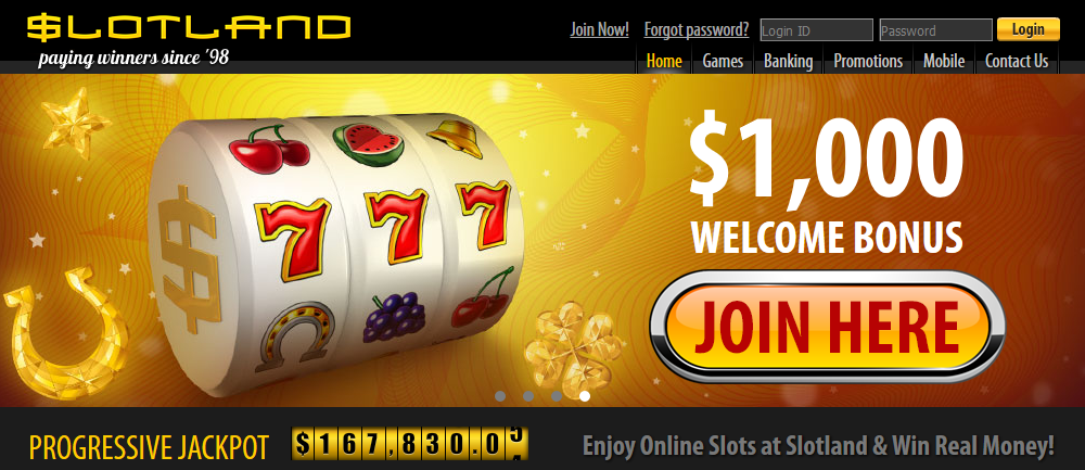 Slotland - Premium Online Slots with Real Money Winnings